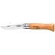 couteau opinel n° 8 lame acier carbone manche bois