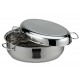 cocotte ovale inox 40 cm bella gusto